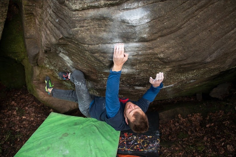 Sometimes you need a specialist shoe for a crucial heel hook: the Nitro fits the bill  © UKC Gear