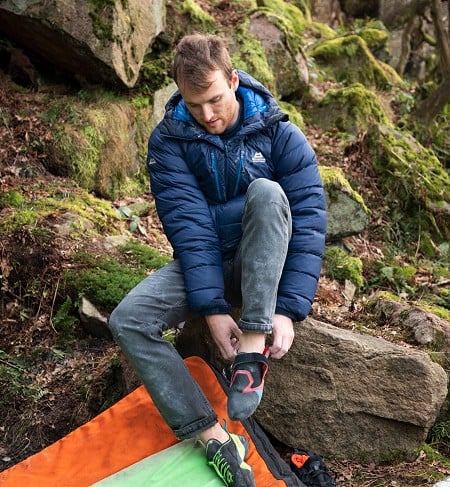The Trango is a great choice for keeping warm between climbs in the winter  © UKC Gear