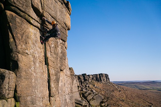 Setting off into the crux  © Jake Webb