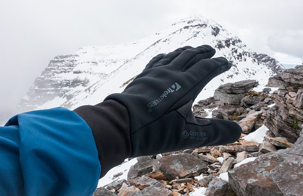 A slim-fitting glove with Gore Infinium Windstopper on the back of the hand...  © Dan Bailey