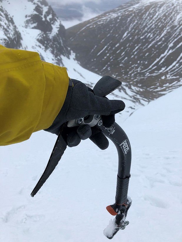 Strath Gloves, saturated on a slushy Ben Nevis but still working (to an extent) when wet  © Dan Bailey