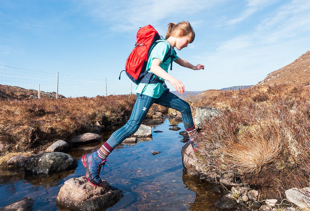 The waterproof upper is pretty much essential for kids who'll generally find all the muddy puddles and streams   © Dan Bailey