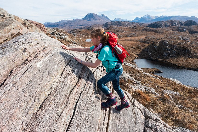 It's proving a really good boot for child-friendly easy scrambling   © Dan Bailey