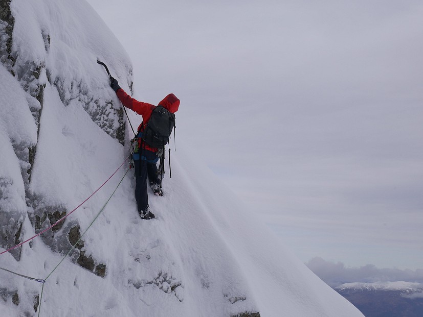 Durable construction and articulated fit make it a good choice for winter climbing  © UKC Gear