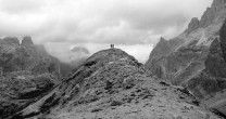 Dan & Tim on Hohe Leist La Lista (Italian Dolomites)