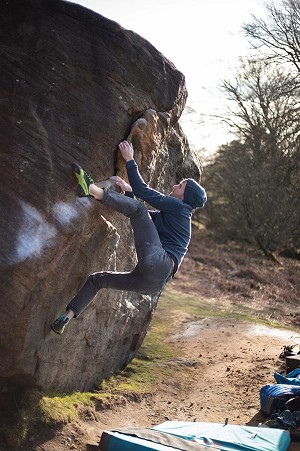 Whilst the heel is not the most technical it is good for 90% of heel hooks  © UKC Gear