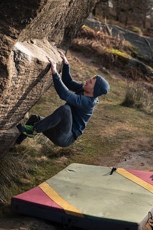 Any time there's a smear or flat foothold the softness of the Mago moulds to it excellently  © UKC Gear