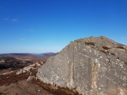 'Ecki Thump' boulder or 'Wolf Wall' overlooking Lochindorb.