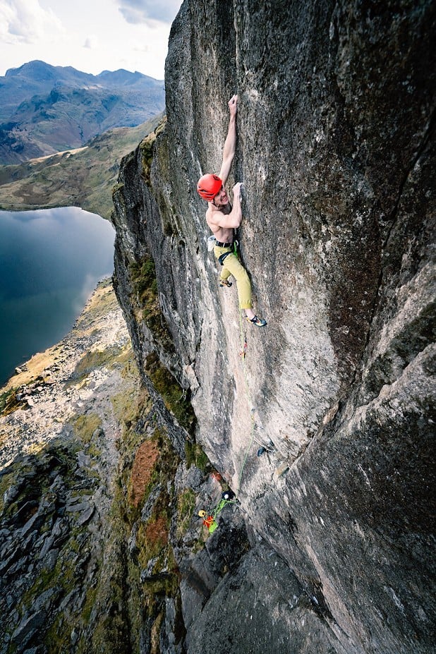 Dave MacLeod on the third ascent of Lexicon.  © Dark Sky Media