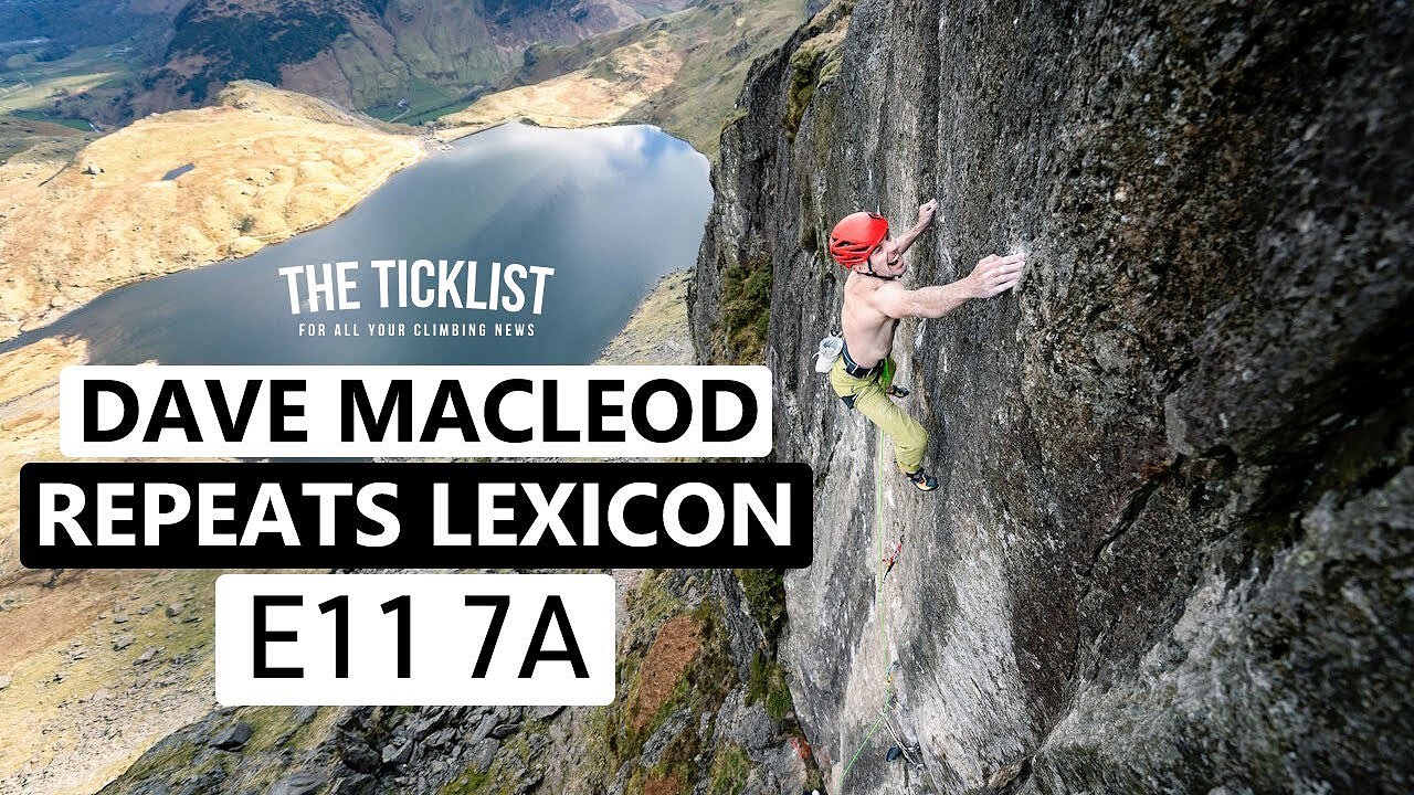 VIDEO - Dave MacLeod repeats Lexicon E11 7a, Eiger North Face Solo, Franco Cookson  © UKC News