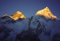 Alpenglow on Everest from Kala Patar