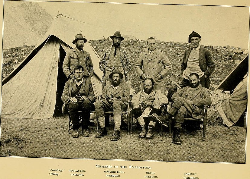 Mount Everest reconnaissance expedition, 1921.  © Internet Archive Book Images, No restrictions, via Wiki Commons