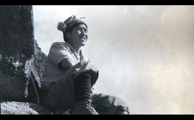 A young Nawang Gombu poses during the 1953 Everest expedition.  © Still from Nawang Gombu: Heart of a Tiger.