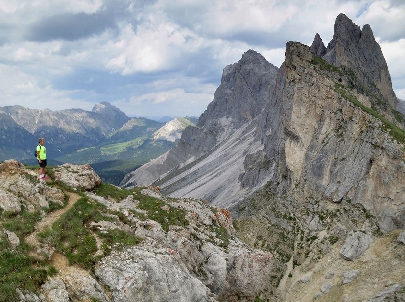 The Dolomites - spectacular hiking, but not a wilderness experience  © Barry Evans