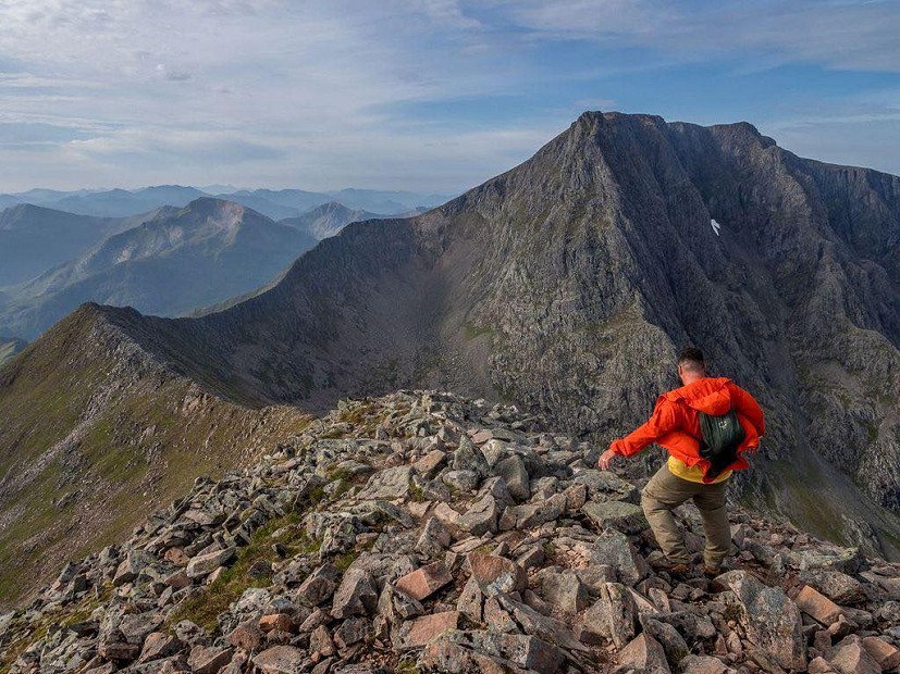 Taking time out to climb the Ben via CMD Arete, as you do on an 11,000-mile walk  © Chris Howard