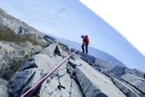 Abseiling in Antarctica
