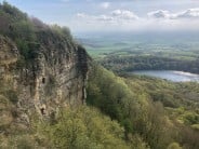 Climbing at Whitestone Cliff N Yorkshire