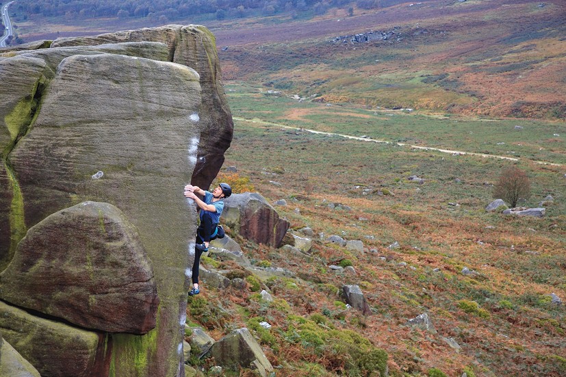 Jerome Mowat on Balance It Is, Burbage South  © Mike Hutton