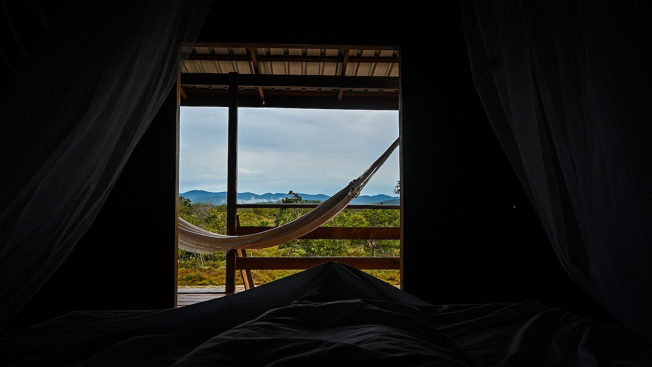 View of the mountains from the Wichabai Ranch.  © Alex Outhwaite