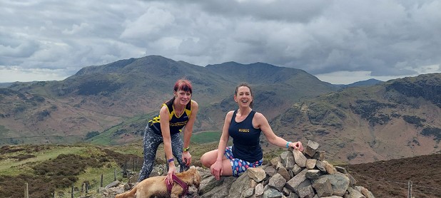 Club members between them climbed all the Wainwrights in a single day  © Knaresborough Striders