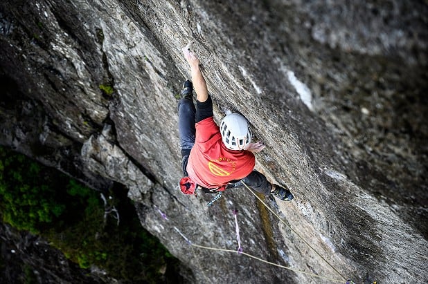 Not bad for one of your first trad routes: Mat Wright on Lexicon (E11 7a)  © Marc Langley
