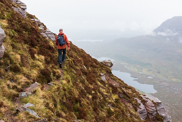 Pac Plus XT Jacket and Trousers proving their performance in a very wet Assynt  © Patrick Damant