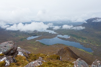 The watery heart of Inverpolly from Cul Beag  © Dan Bailey - UKHillwalking.com