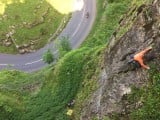 A good view of one of the lesser climbed cheddar sport routes