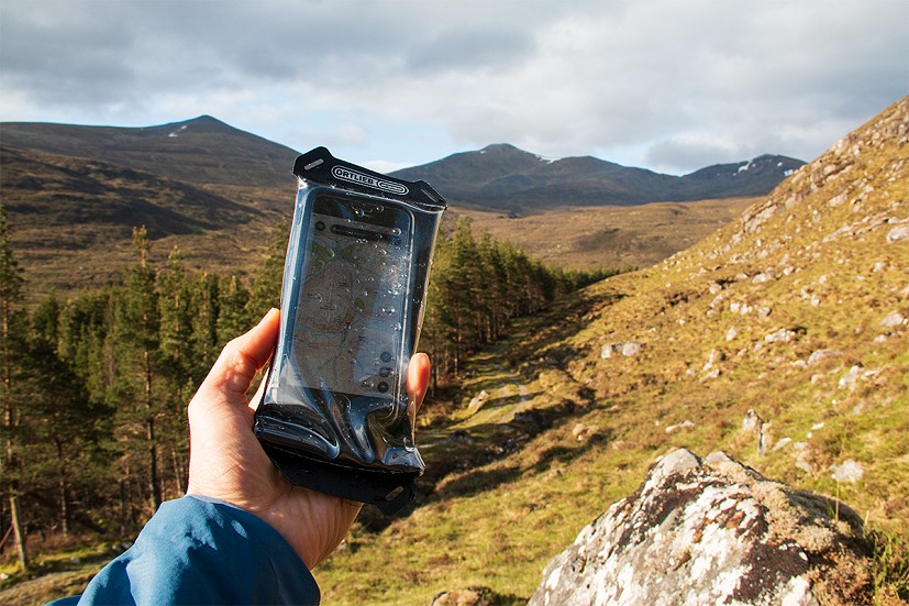 On a showery day you can safely keep using your phone for navigation   © Dan Bailey