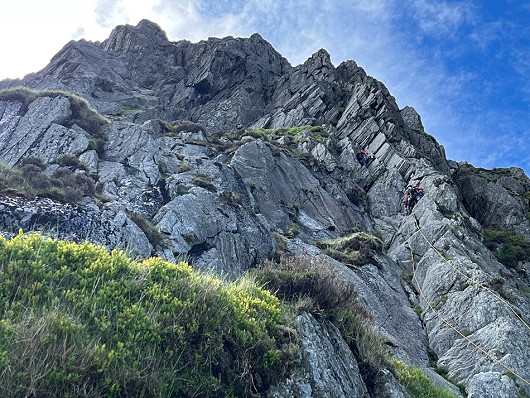 Upper pitches of Grooved Arete, Tryfan  © Chris_Mellor