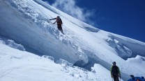 Crevasse’s on the Tacul descent
