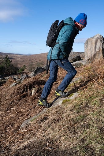 Dolomite Crodarossa Hi GTX Shoe - Good friction on steep rock  © Nick Brown