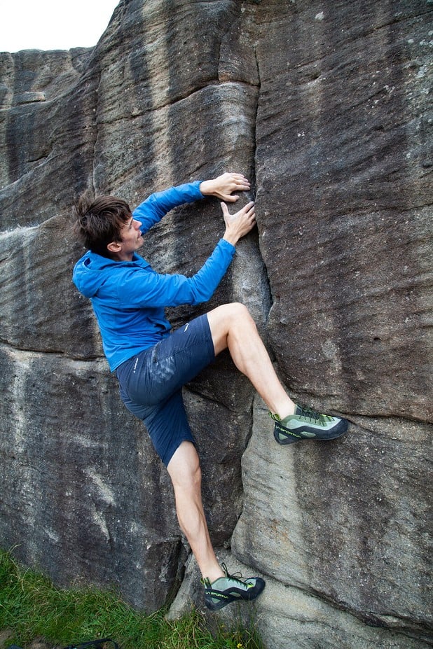 The TC Pro also makes for a nice, easy to mid grade bouldering shoe, where comfort is paramount  © UKC Gear
