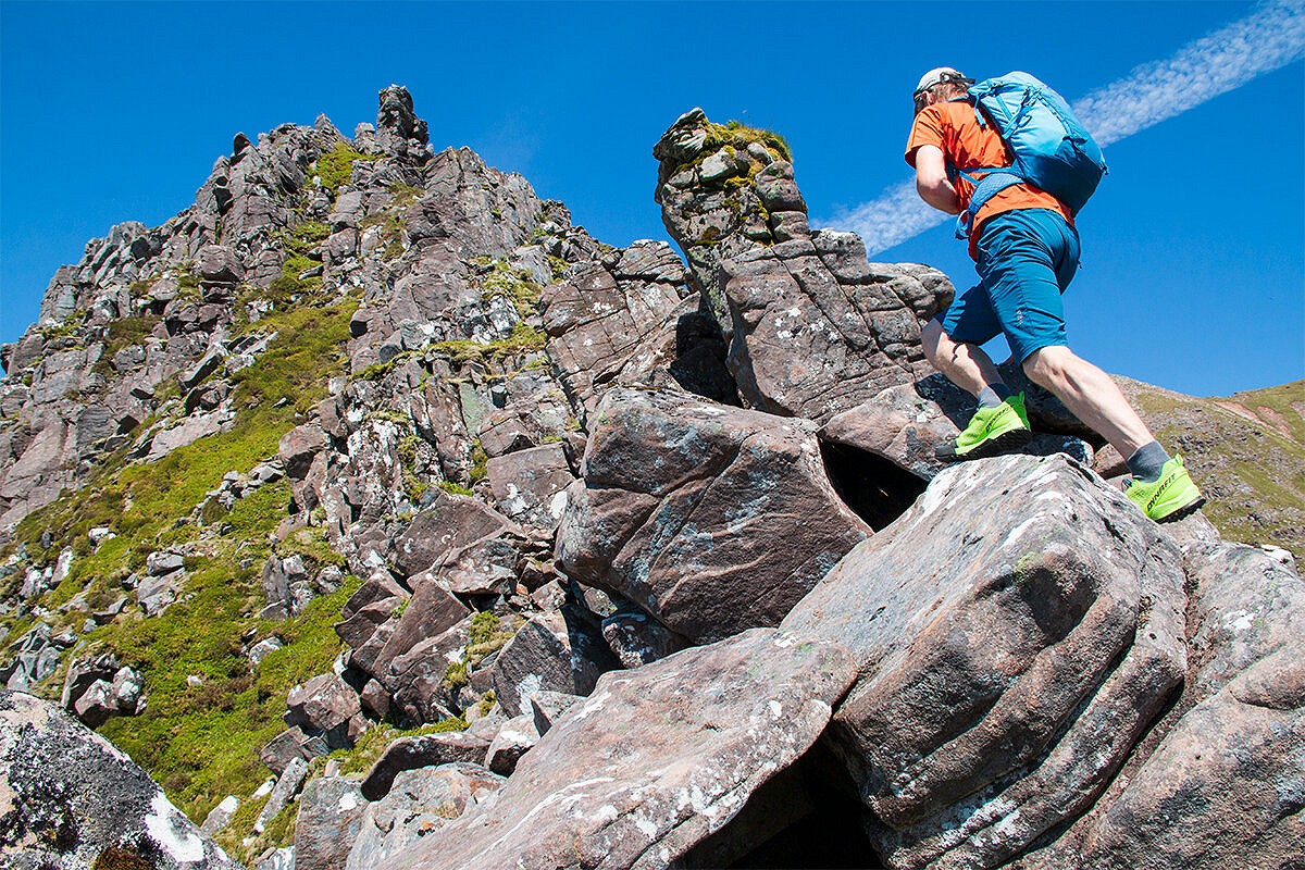 It's really good for scrambling - probably the best shoe on test  © Dan Bailey
