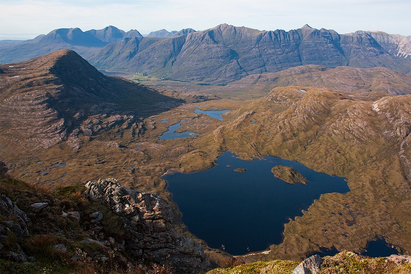 Liathach and Beinn Alligin from the Coulin hills  © Dan Bailey