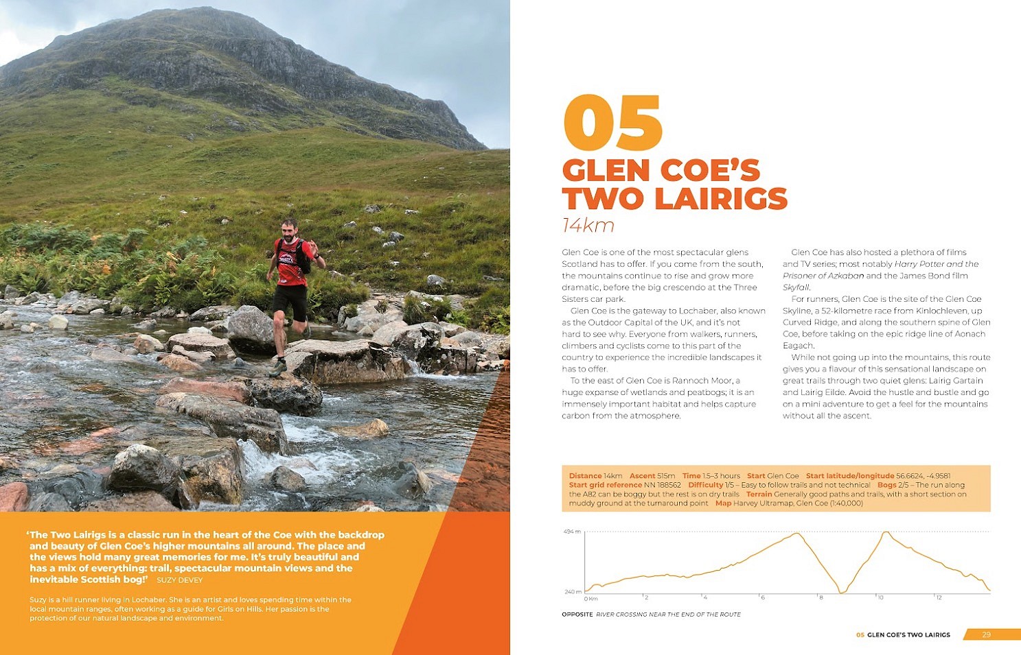 Running Adventures Scotland Sample Page  © Vertebrate Publishing