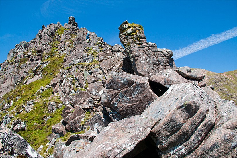 The pinnacled section of the South Ridge gives some really worthwhile scrambling   © Dan Bailey