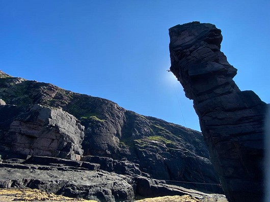 Abseiling off Old Man of Stoer  © starlitejumper