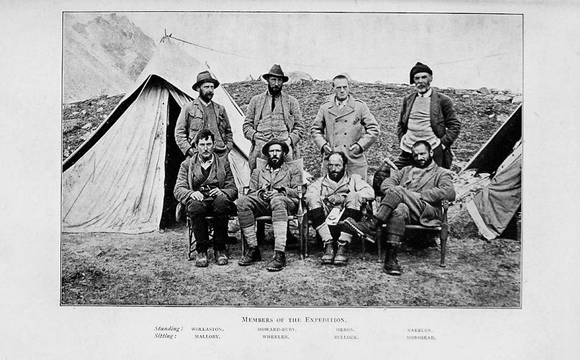 Members of the 1921 Everest reconnaissance expedition, with Kellas missing    © MEF