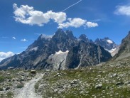 Mont Pelvoux as seen from the path to the Glacier Blanc hut. My mum framed this one!!