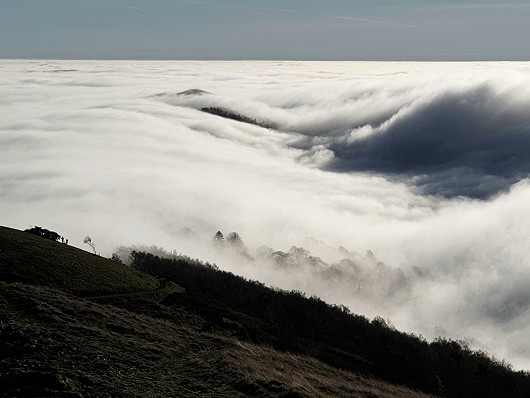Cloud inversion from the summit of Worcestershire Beacon  © dannobrowny