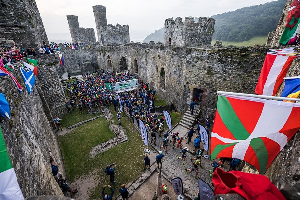 The start of the 2021 Montane Dragon's Back Race at Conwy Castle  © Montane Dragon’s Back Race® | No Limits Photography