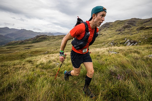 James Nobles working hard during the 2022 Montane Dragon's Back Race   © Dragon's Back/No Limits Photography