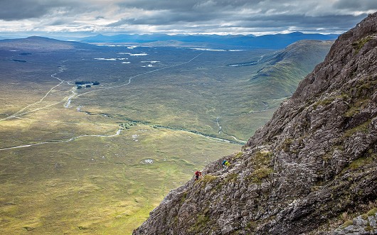 Climbers on Curved Ridge  © Brian Pollock