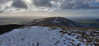 Parlick in the snow from Fairsnape Fell  © Norman Hadley