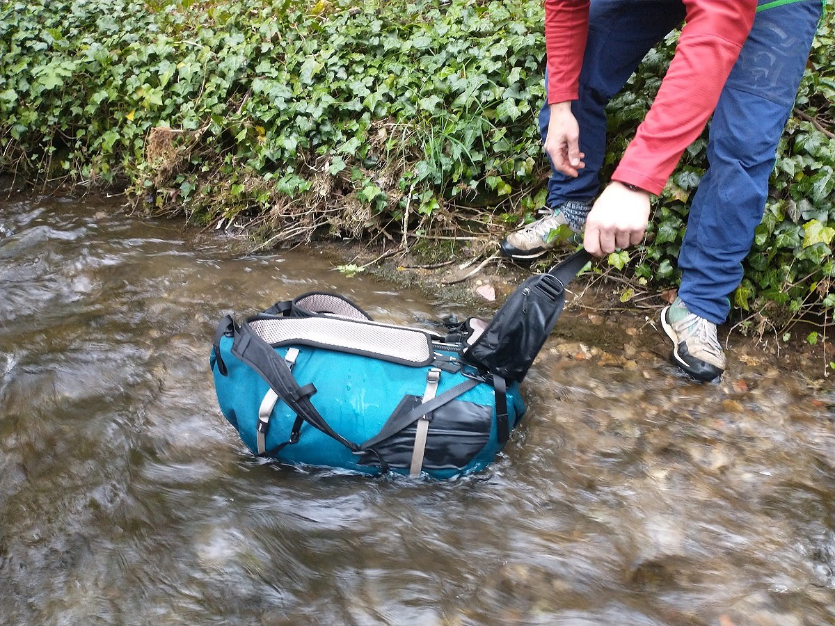 We throw packs in streams, so you don't have to  © Toby Archer