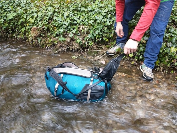 We throw packs in streams, so you don't have to  © Toby Archer