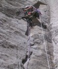 Practising aid on P1 of North America Wall