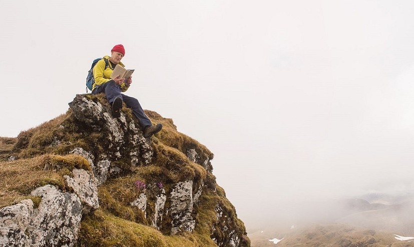 Another uselessness conquistadated: reading 'Conquistadors' on Meall nan Tarmachan  © Ronald Turnbull
