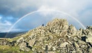 A Full Rainbow over the Howitzer on Helm Crag<br>© Ciera McKenzie